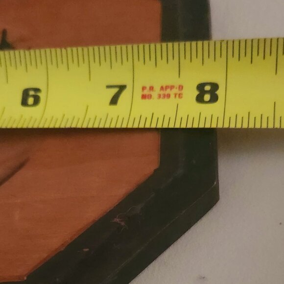 1 pc Vintage 3-D Wood Carving Quebec Folk Art cabin, river trees mountains geese - Picture 4 of 5